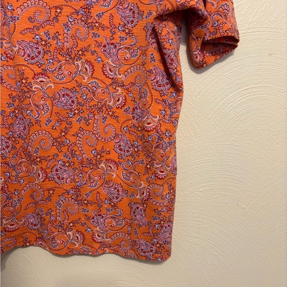 J.Jill Pima Slub Scoop Neck Print Tee – Petite Large - Picture 6 of 7